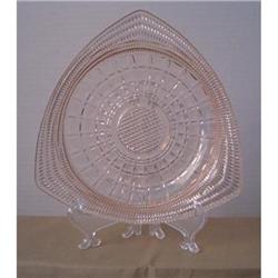 Triangular Depression Glass plate #992191