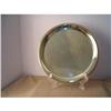 Image 1 : 12" Round Brass Engraved Tray #992206
