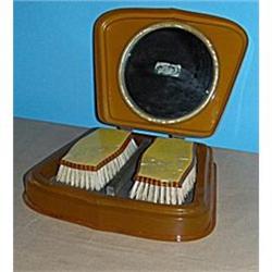 Celluloid Mens' Grooming  Brush Set #992214