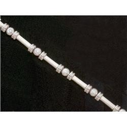 0.88 cts DIAMOND TENNIS BRACELET english style #992233