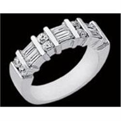 1.23 carat diamond wedding band ring straight #992237