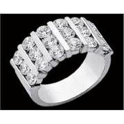 2.25 carat G VS1 DIAMOND wedding band Platinum #992244