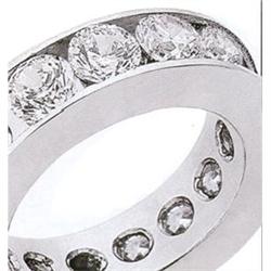 2.70 carats wedding band G VVS1 diamonds ring #992298