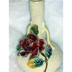 Antique Majolica Mossware Vase #992347