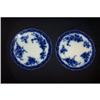 Image 1 : Pair of Tourine flow blue plates by Stanley #992353