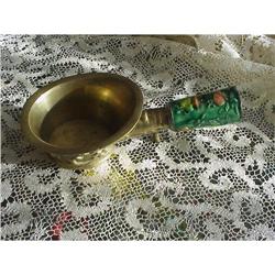 ANTIQUE ORIENTAL BRASS ENAMEL IRON #992570