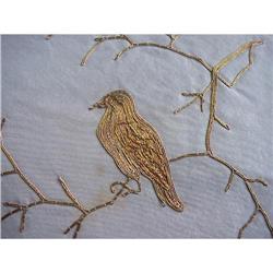 LOVELY VICTORIAN GOLD THREAD EMBROIDERY #992574