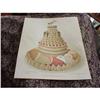 Image 1 : VICTORIAN DECORATED CAKE LITHO PRINT C1880s #992576
