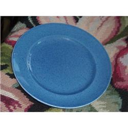 MOORCROFT POWDER BLUE PLATE C.1930 #992579