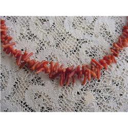 Beautiful Deep Rich Red Coral Necklace #992589