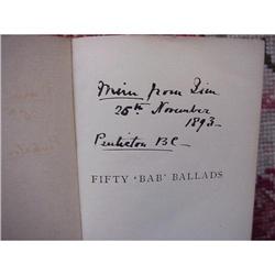 Delightful 1893 Scottish Book Fifty Bab Ballads #992596