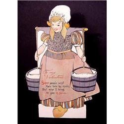 Beautiful Arts & Crafts Era Large Die Cut Stand #992611