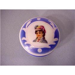 CHIC  Victorian Portrait Lidded Box Vanity Jar #992626