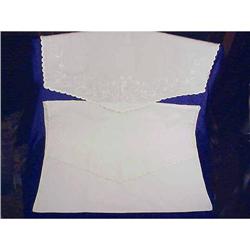 Exquisite Large Victorian  Linen PILLOW SHAMS #992631