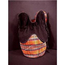 Beautiful Victorian 1860s Silk Tartan PURSE #992632