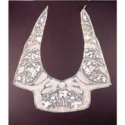 ANTIQUE NET LACE VICTORIAN COLLAR CHIC #992636