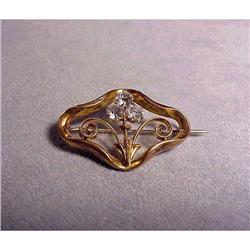 Very Pretty Dainty  Art Nouveau Brooch #992647