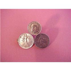 Wonderful Antique Silver Coin Brooch Unique #992650