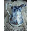 Image 1 : VICTORIAN FLOW BLUE LARGE JUG PITCHER #992655