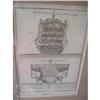 Image 1 : ANTIQUE FRENCH MARINE SHIP ENGRAVING FRAMED #992661