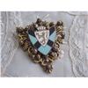 Image 1 : SHIELD ENAMEL BROOCH  CROWN & LION #992665