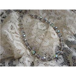 FABULOUS CRYSTAL 1950s CHOKER  NECKLACE #992668