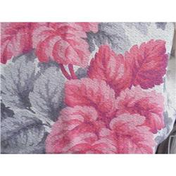 FABULOUS VINTAGE BARKCLOTH FABRIC CHIC  #992680
