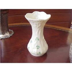 LOVELY BELLEEK IRISH VASE  #992682