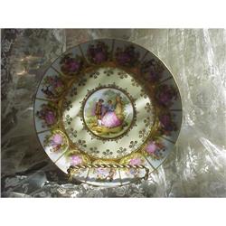 CHIC HP PLATE LOVE STORY FRENCH SCENES ROSES #992687