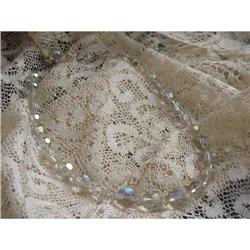 VINTAGE AUSTRIAN CRYSTAL BEAD COLLAR NECKLACE #992690