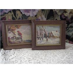 Lovely Petite Pt Needlework Pictures Winter and #992691