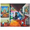 Image 1 : Ferjo, "Mystical Music" Original Painting on Canvas, Hand Signed with Letter of Authenticity.