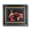 Image 1 : Fabian Perez, "Rojo Sillon III 2nd St" Framed Hand Textured Limited Edition Giclee on Board. Hand Si