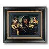 Image 1 : Fabian Perez, "La Juerga" Framed Hand Textured Limited Edition Giclee on Board. Hand Signed and Numb