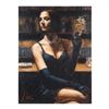 Image 1 : Fabian Perez, "Study Brunette At Bar" Hand Textured Limited Edition Giclee on Board. Hand Signed and
