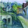 Image 2 : Alex Zwarenstein, "Castle Coombe, Costwolds" Original Oil Painting on Canvas, Hand Signed with Certi