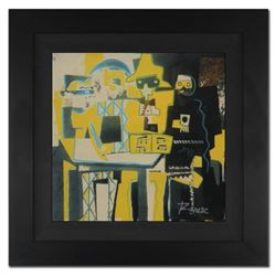 Ringo 4u2c - (Protege of Andy Warhol's Apprentice - Steve Kaufman), "Three Musicians" Framed One-of-