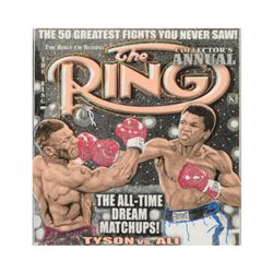 Steve Kaufman (1960-2010), "The Ring" Hand Embellished Limited Edition Silkscreen on Canvas, Numbere