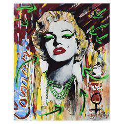 Nastya Rovenskaya- Mixed Media "Marilyn Monroe II"