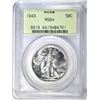 Image 1 : 1943 WALKING LIBERTY HALF DOLLAR, PCGS MS-64