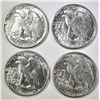 Image 2 : 4-CH AU 1941 WALKING LIBERTY HALF DOLLARS