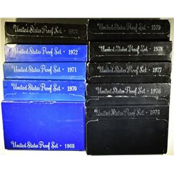 1968, 70, 71, 72, 73, 74, 76-79 U.S. Pf SETS