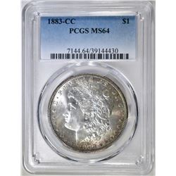 1883-CC MORGAN DOLLAR PCGS MS-64