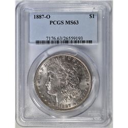 1887-O MORGAN DOLLAR PCGS MS-63