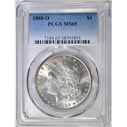 1888-O MORGAN DOLLAR PCGS MS-65