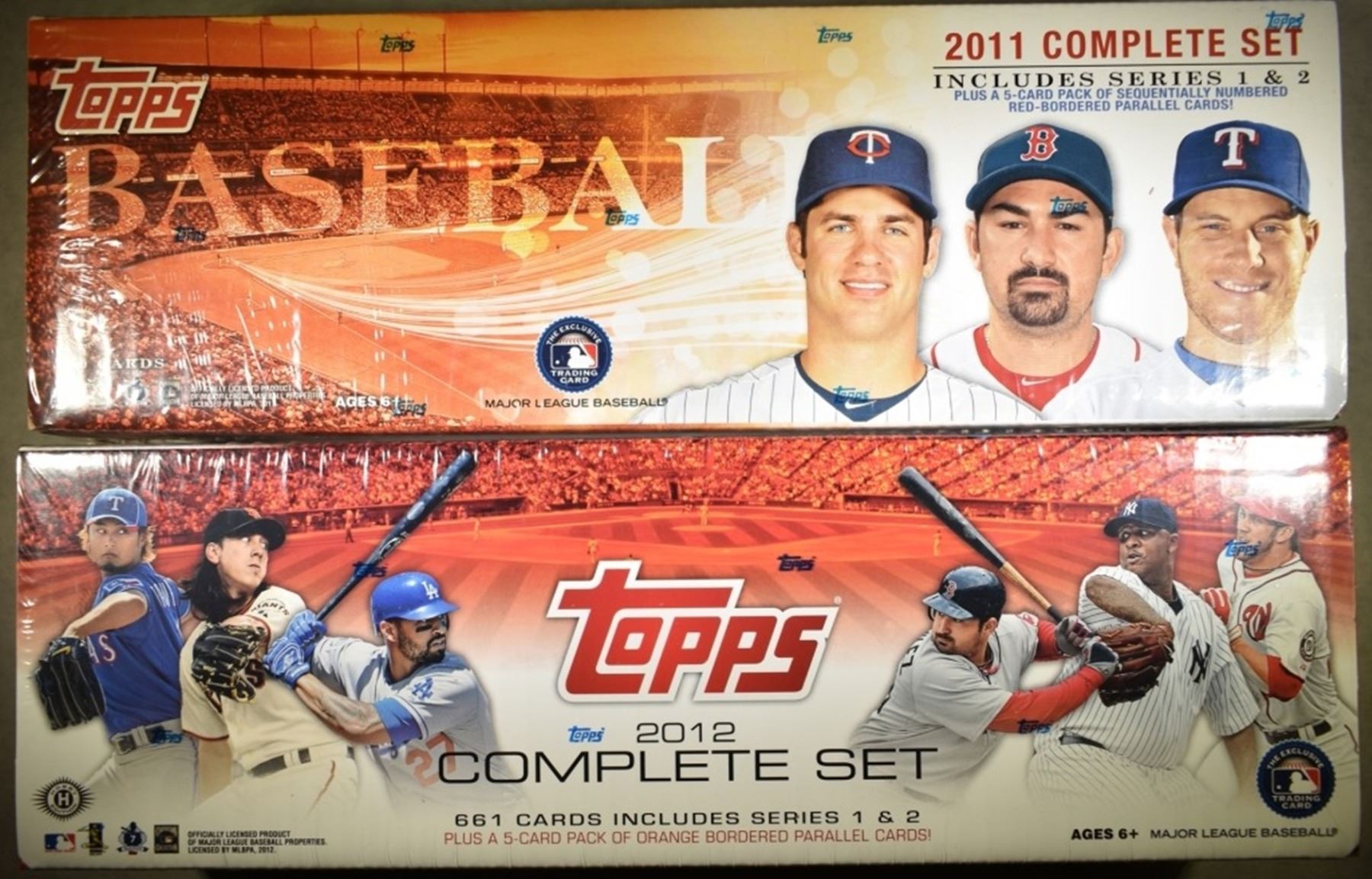 2011 & 2012 COMPLETE TOPPS BASEBALL SETS SEALED