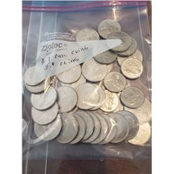 Canadian Dollar & Half Dollar coins. A