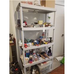 Portable Shelving & Contents B