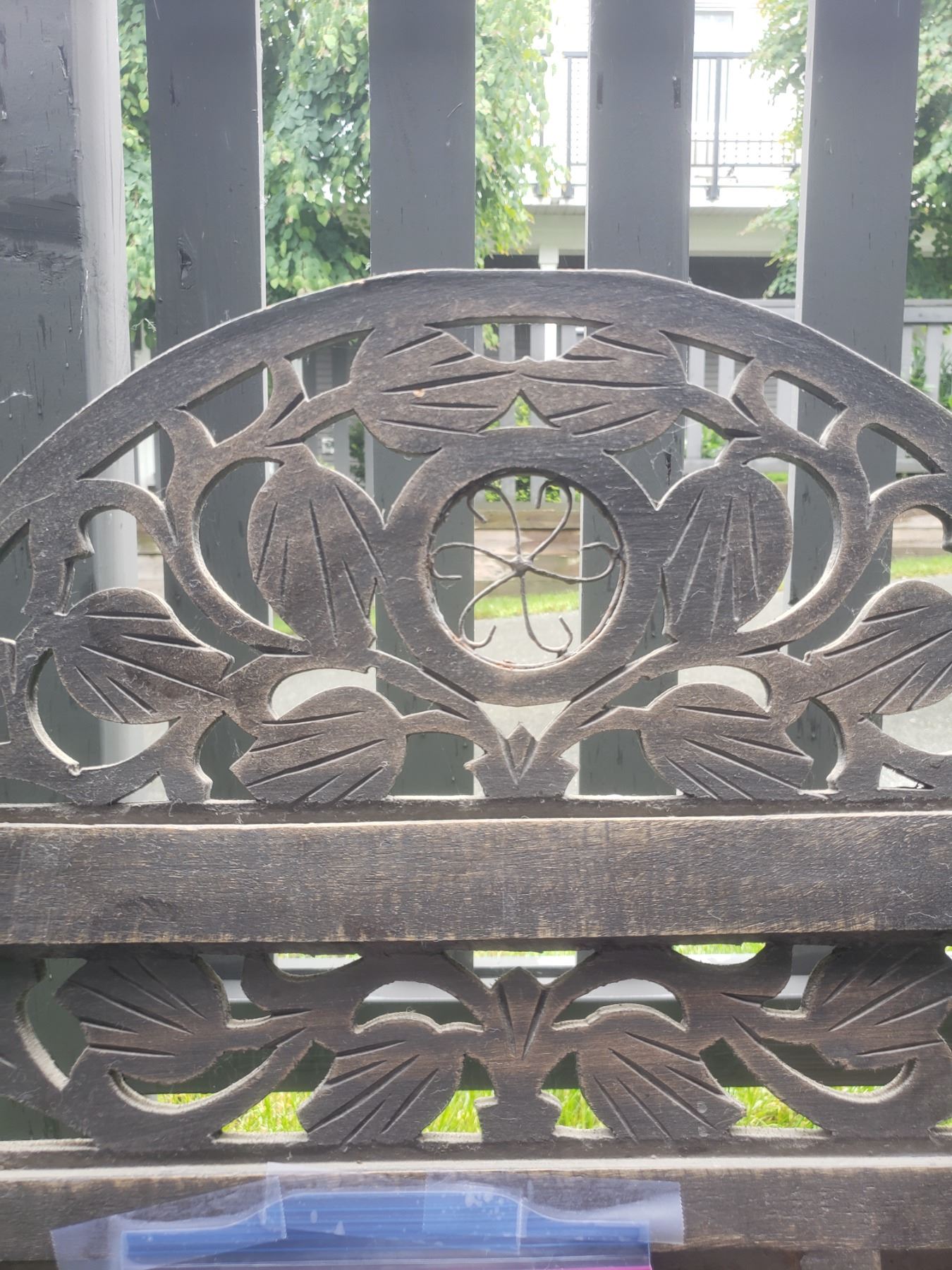 Decorative Wood Garden Screen & Wrought Iron Garden Décor C