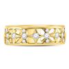 Image 2 : 1/3 CTW Round Diamond Studded Star Ring 14kt Yellow Gold - REF-35W9F
